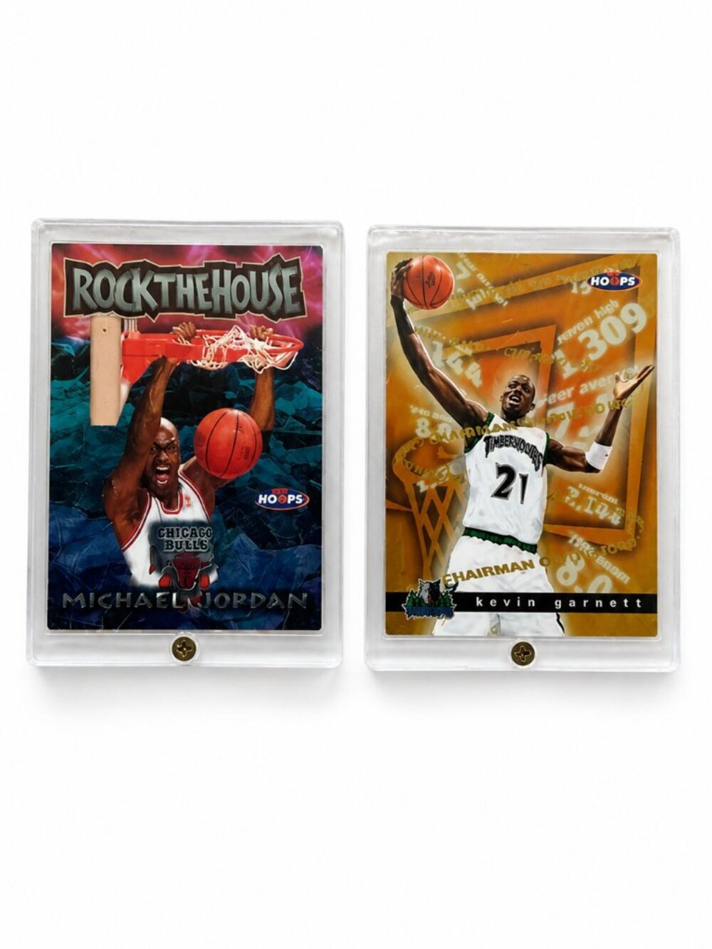 Michael Jordan Rock The House + Kevin Garnett Hoops Insert Cards Sealed Case